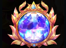 Множитель в виде фиолетового кристала